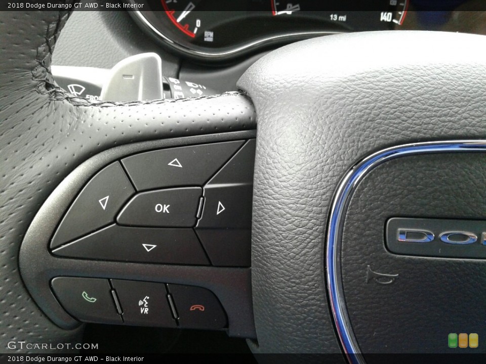 Black Interior Controls for the 2018 Dodge Durango GT AWD #124272618