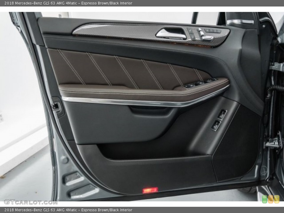 Espresso Brown/Black Interior Door Panel for the 2018 Mercedes-Benz GLS 63 AMG 4Matic #124274898