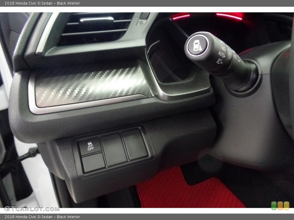 Black Interior Controls for the 2018 Honda Civic Si Sedan #124275999