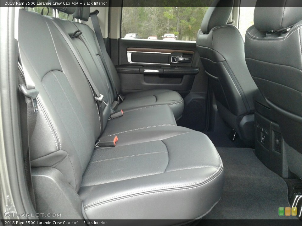 Black Interior Rear Seat for the 2018 Ram 3500 Laramie Crew Cab 4x4 #124278156
