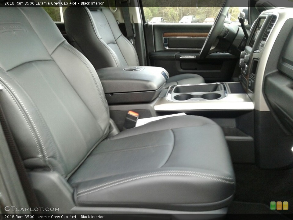 Black Interior Front Seat for the 2018 Ram 3500 Laramie Crew Cab 4x4 #124278168