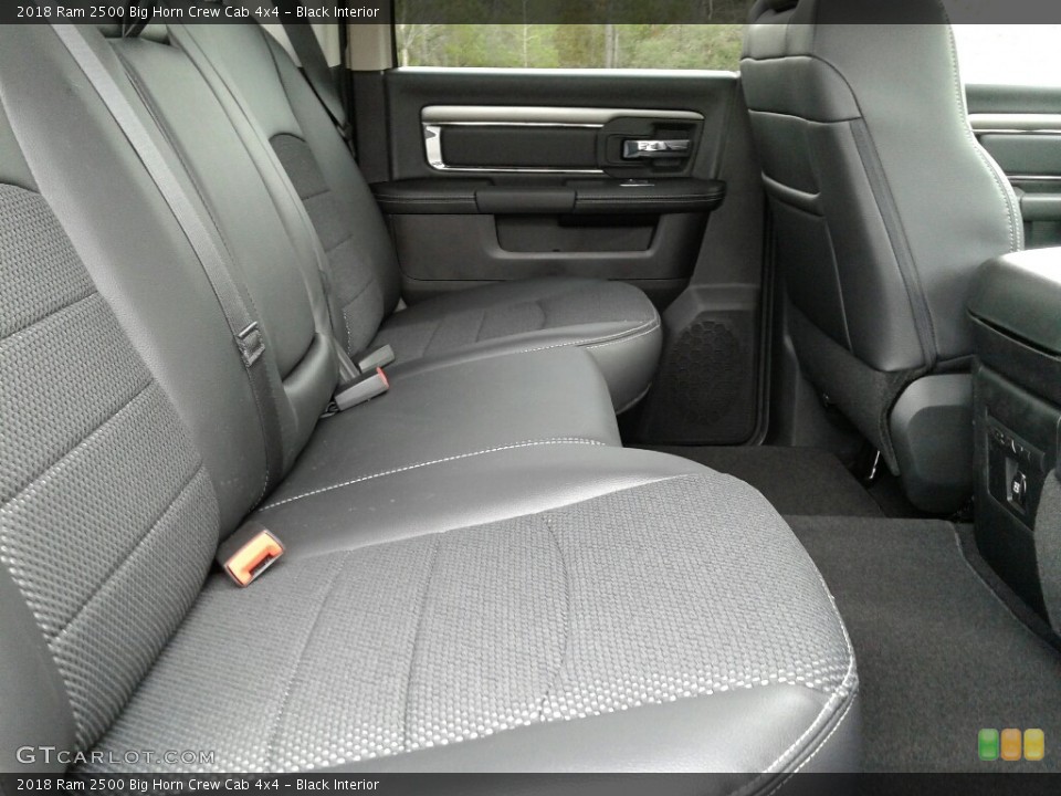 Black Interior Rear Seat for the 2018 Ram 2500 Big Horn Crew Cab 4x4 #124279947