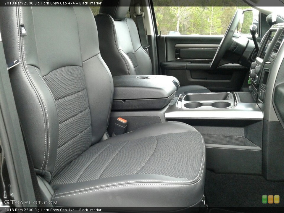 Black Interior Front Seat for the 2018 Ram 2500 Big Horn Crew Cab 4x4 #124279962