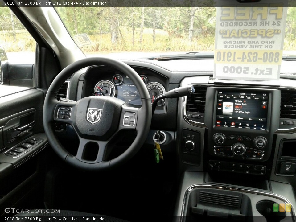 Black Interior Dashboard for the 2018 Ram 2500 Big Horn Crew Cab 4x4 #124279971