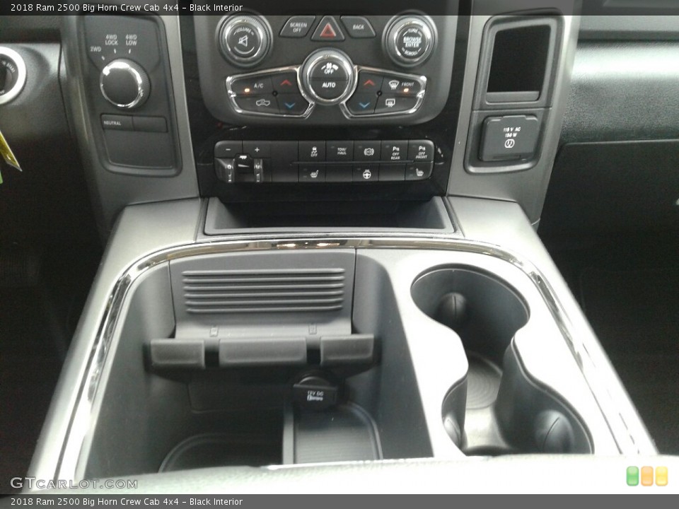 Black Interior Controls for the 2018 Ram 2500 Big Horn Crew Cab 4x4 #124280004