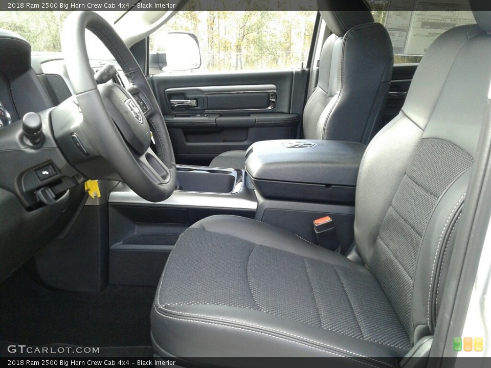 Black Interior Front Seat for the 2018 Ram 2500 Big Horn Crew Cab 4x4 #124280172