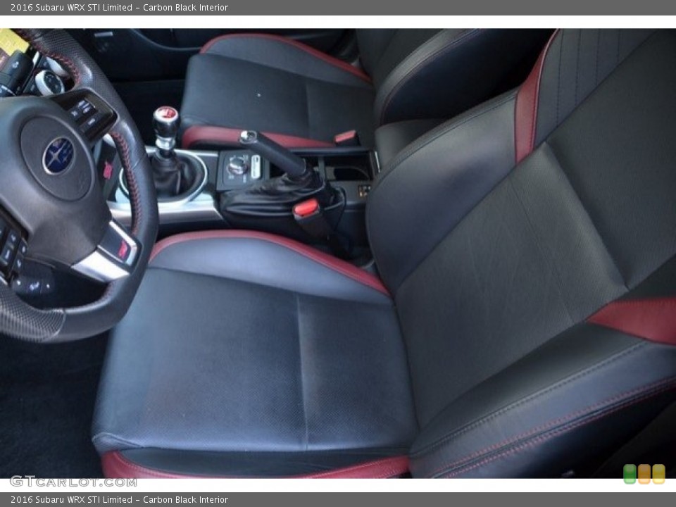 Carbon Black Interior Front Seat for the 2016 Subaru WRX STI Limited #124281027
