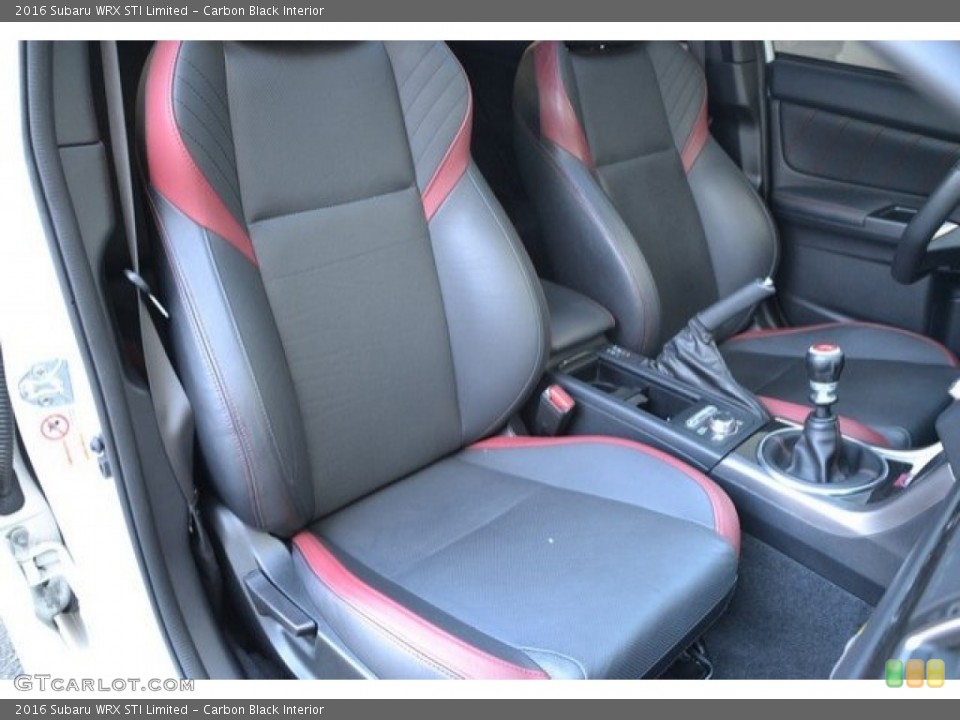 Carbon Black Interior Front Seat for the 2016 Subaru WRX STI Limited #124281051