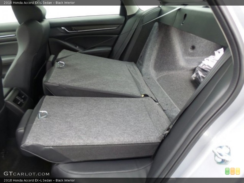 Black Interior Rear Seat for the 2018 Honda Accord EX-L Sedan #124282575