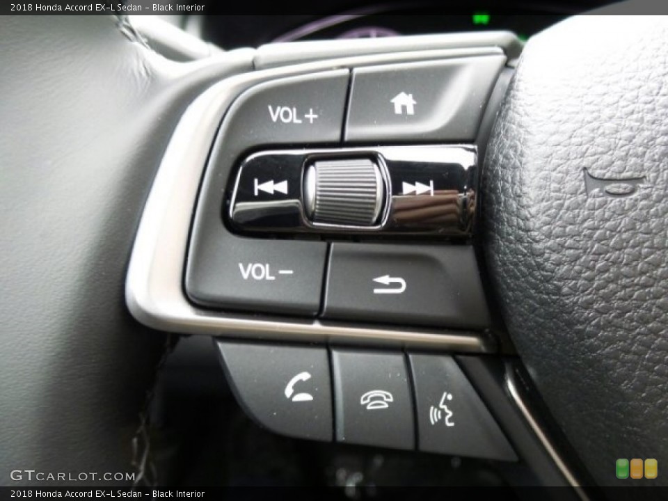 Black Interior Controls for the 2018 Honda Accord EX-L Sedan #124282698