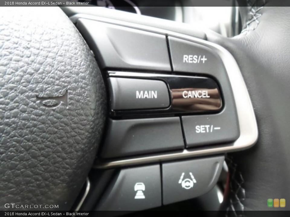 Black Interior Controls for the 2018 Honda Accord EX-L Sedan #124282731