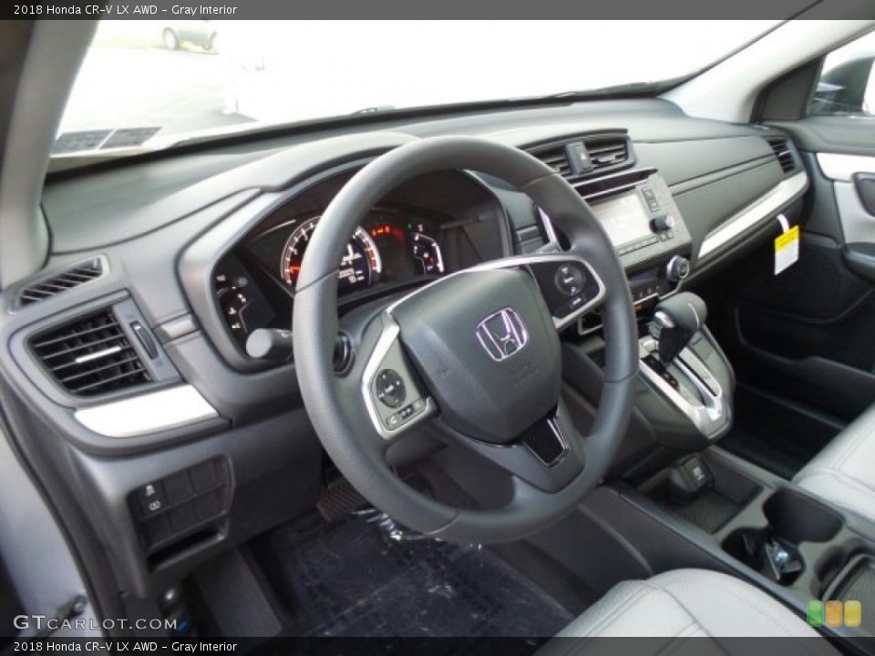 Gray Interior Dashboard for the 2018 Honda CR-V LX AWD #124283763