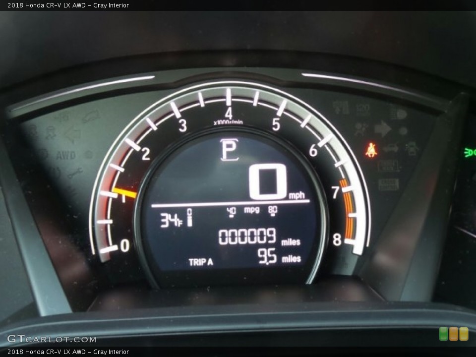 Gray Interior Gauges for the 2018 Honda CR-V LX AWD #124283841