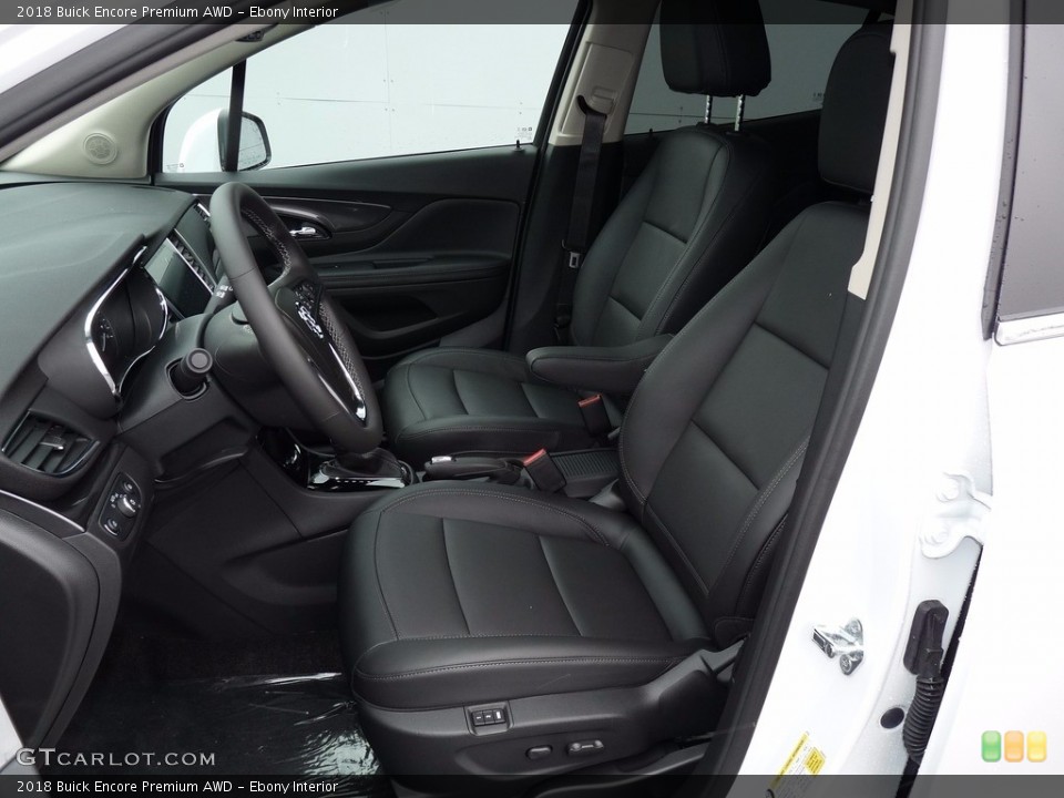 Ebony Interior Photo for the 2018 Buick Encore Premium AWD #124286580