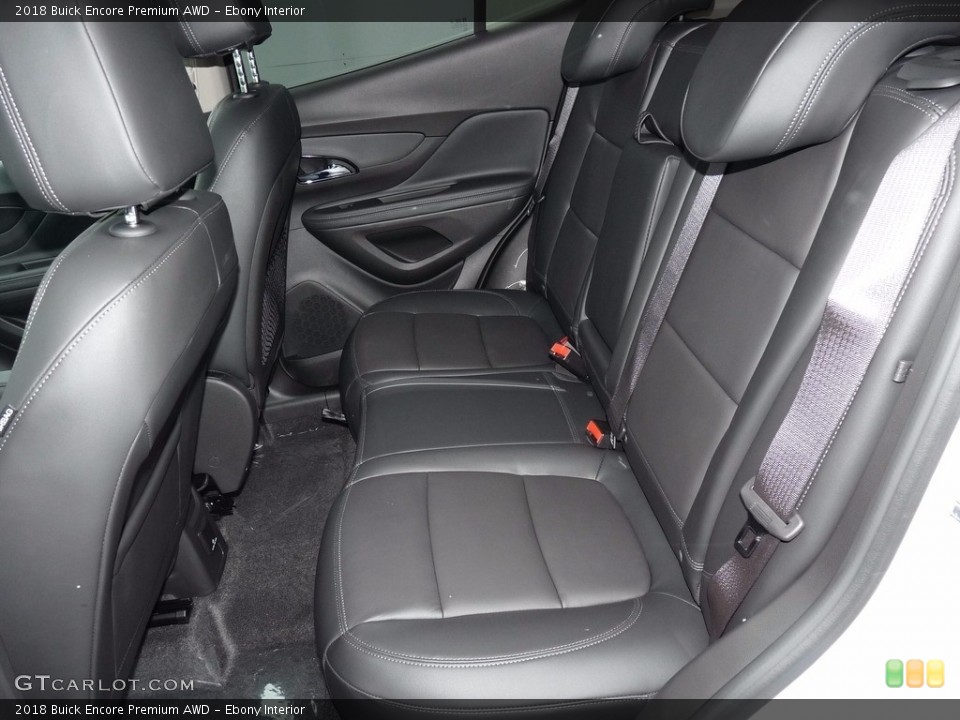 Ebony Interior Rear Seat for the 2018 Buick Encore Premium AWD #124286604