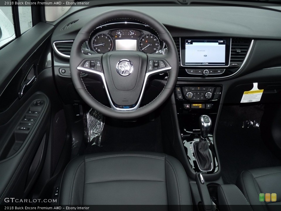 Ebony Interior Dashboard for the 2018 Buick Encore Premium AWD #124286626