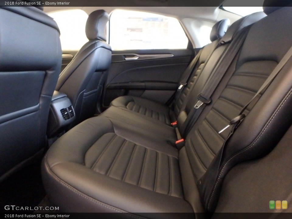 Ebony Interior Rear Seat for the 2018 Ford Fusion SE #124296582