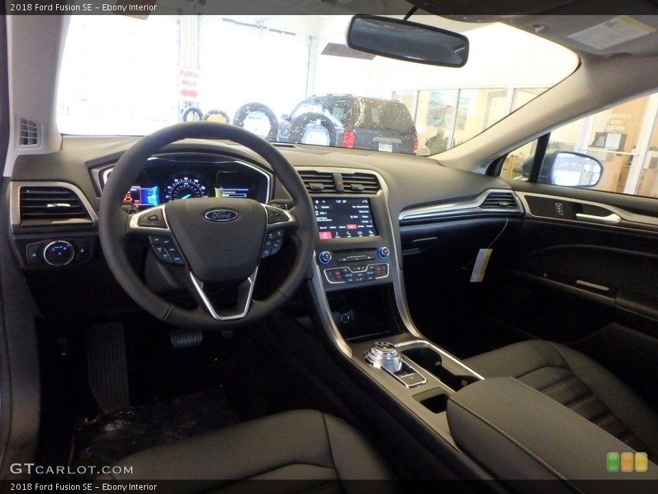 Ebony Interior Photo for the 2018 Ford Fusion SE #124296606