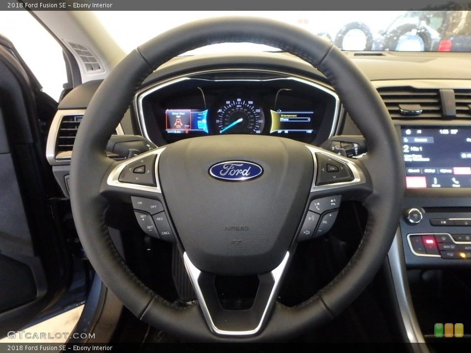Ebony Interior Steering Wheel for the 2018 Ford Fusion SE #124296795