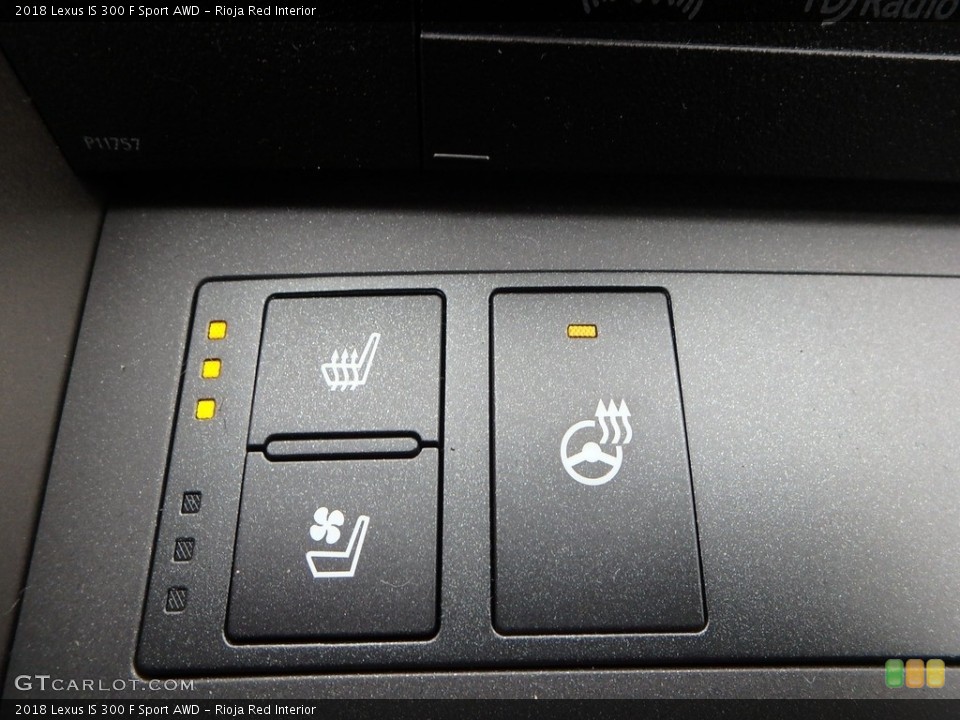 Rioja Red Interior Controls for the 2018 Lexus IS 300 F Sport AWD #124296918