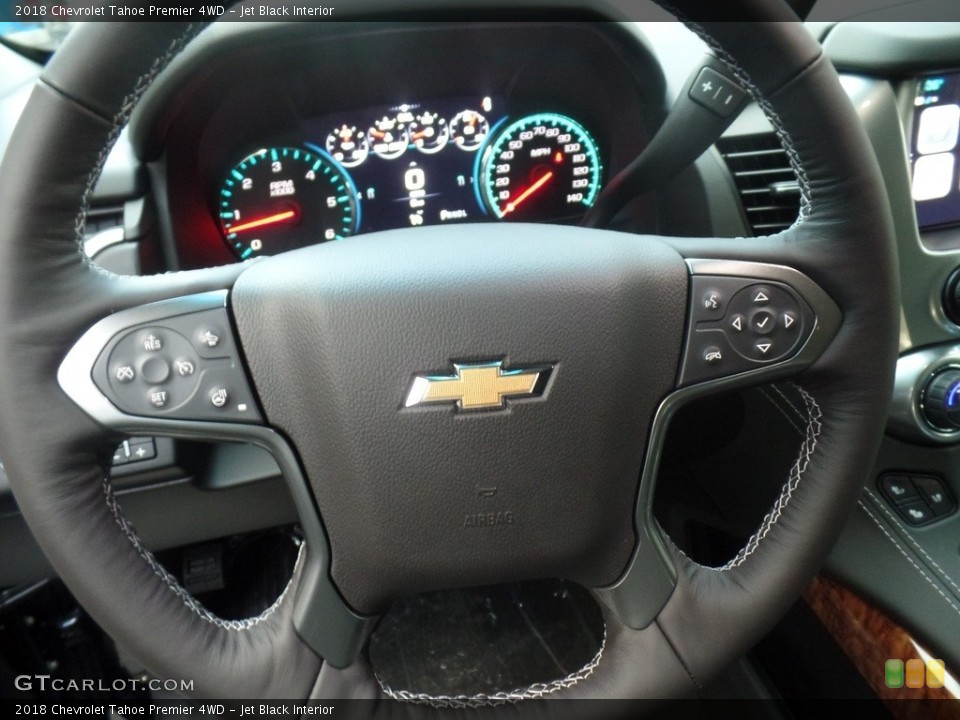 Jet Black Interior Steering Wheel for the 2018 Chevrolet Tahoe Premier 4WD #124297077
