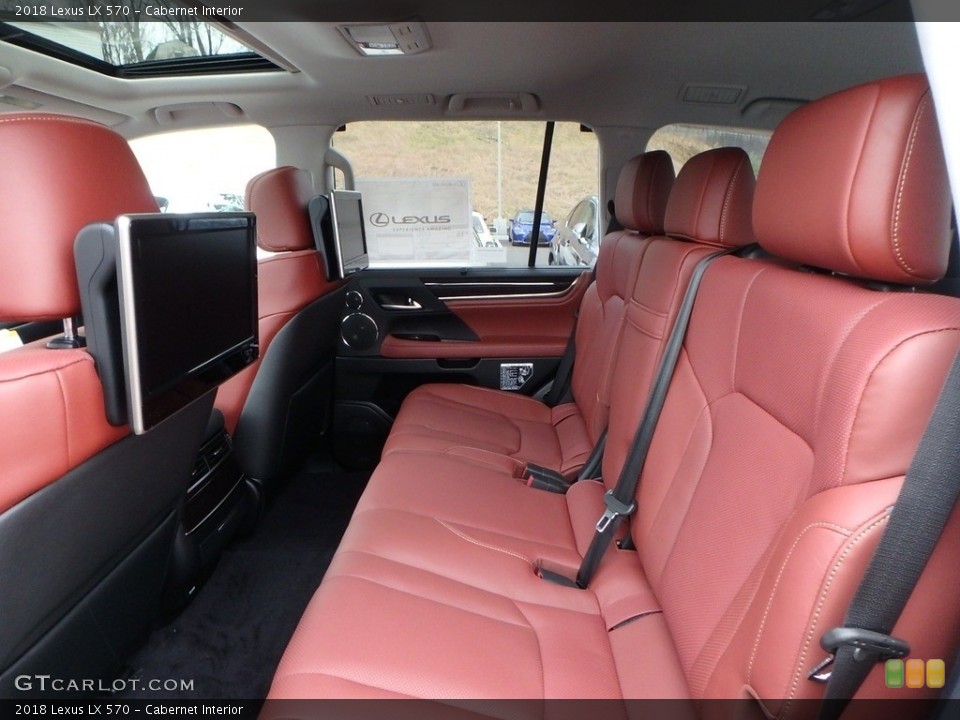 Cabernet Interior Rear Seat for the 2018 Lexus LX 570 #124297164