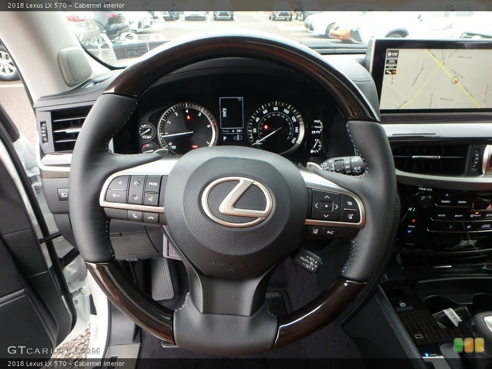 Cabernet Interior Steering Wheel for the 2018 Lexus LX 570 #124297284