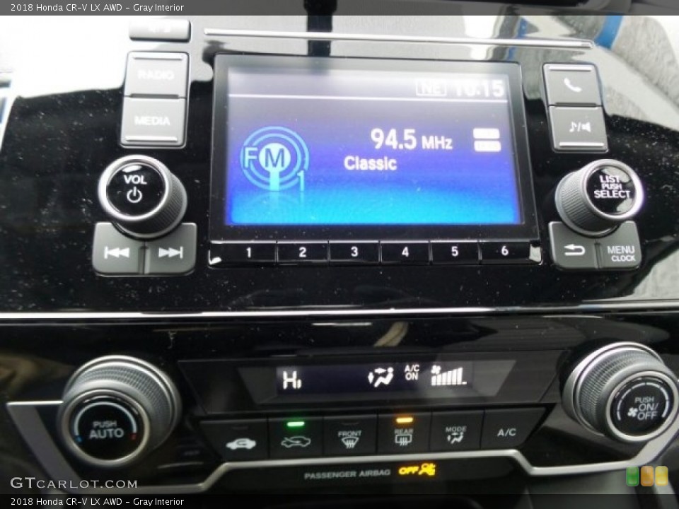 Gray Interior Controls for the 2018 Honda CR-V LX AWD #124297956