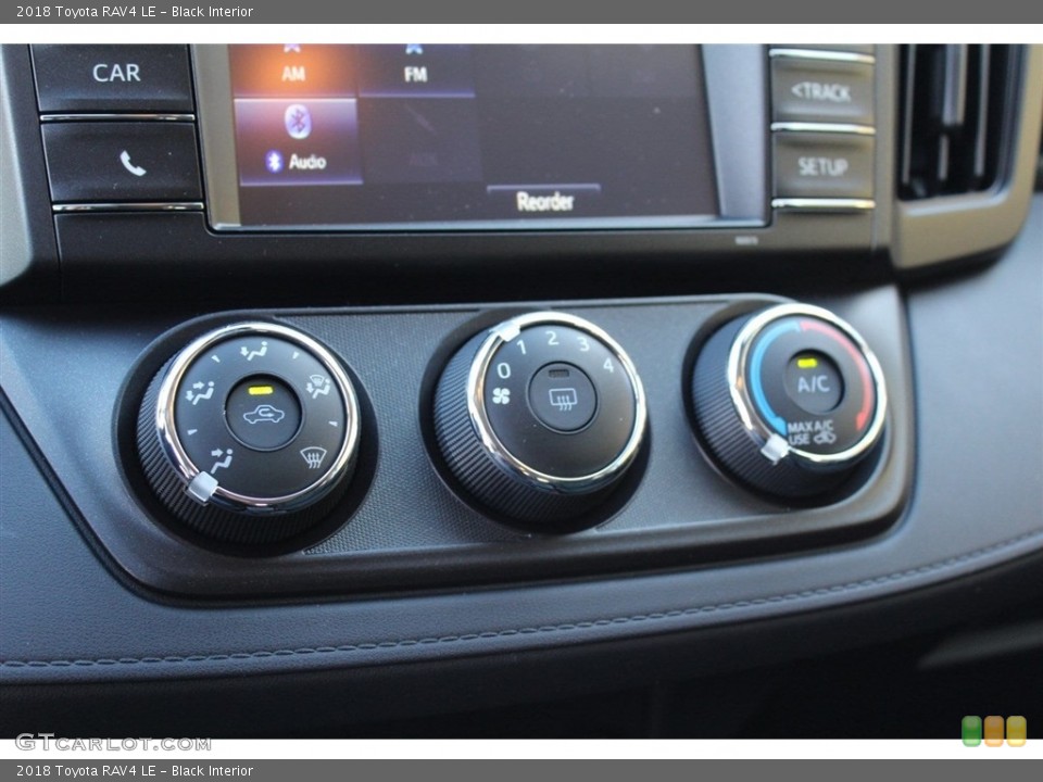 Black Interior Controls for the 2018 Toyota RAV4 LE #124301406