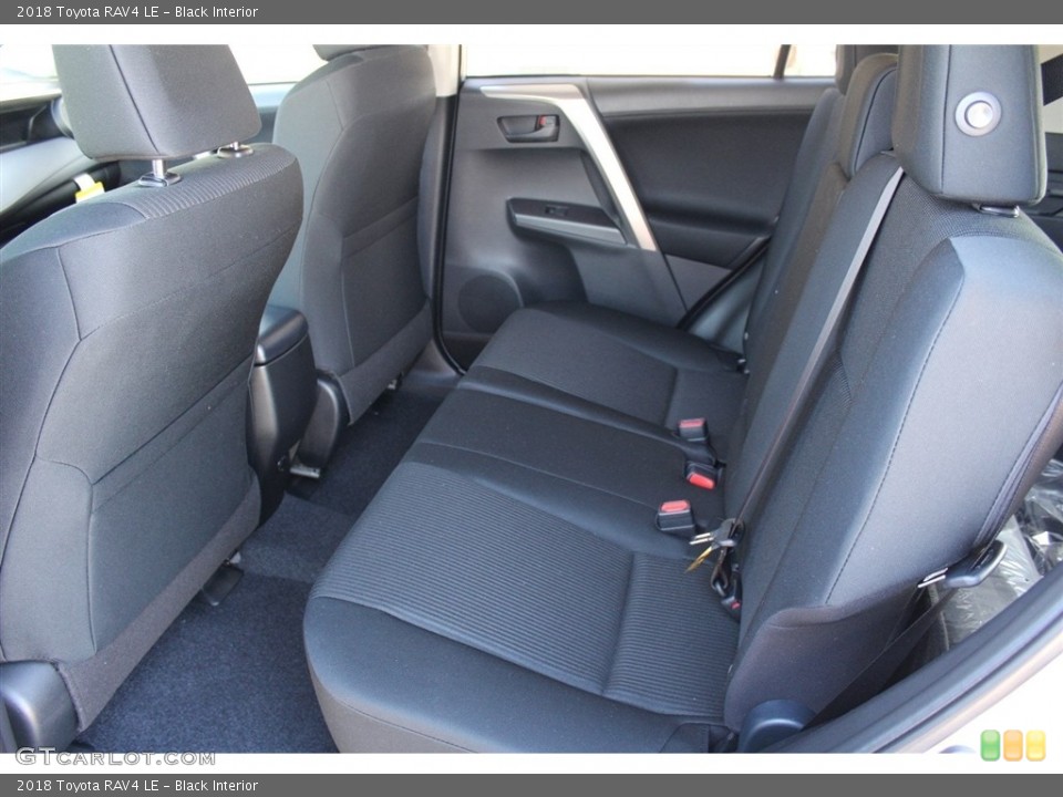 Black Interior Rear Seat for the 2018 Toyota RAV4 LE #124301574
