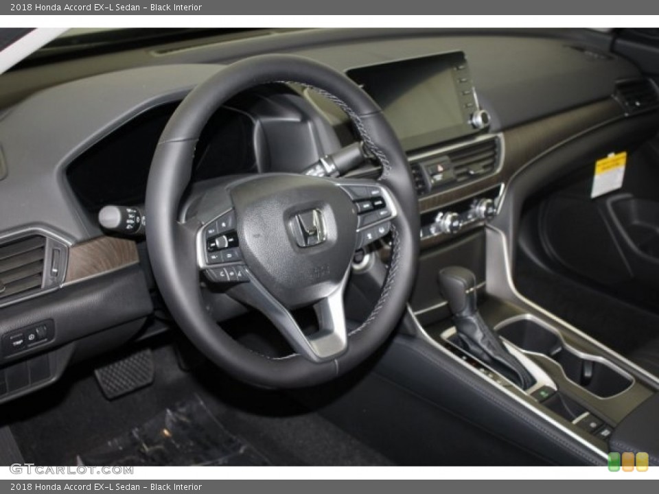 Black Interior Controls for the 2018 Honda Accord EX-L Sedan #124301898