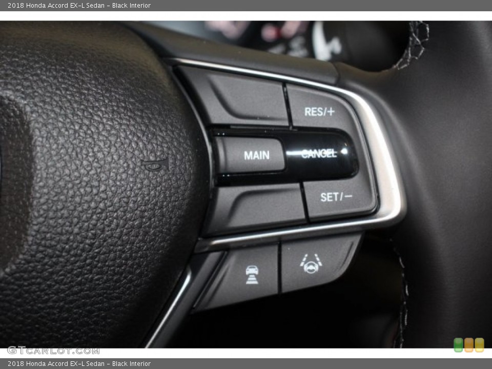 Black Interior Controls for the 2018 Honda Accord EX-L Sedan #124301919