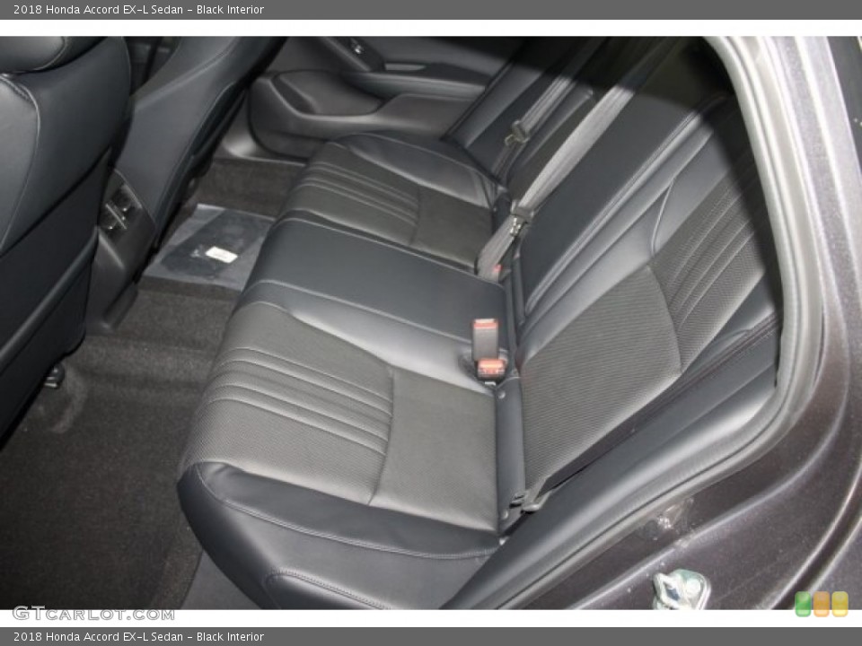 Black Interior Rear Seat for the 2018 Honda Accord EX-L Sedan #124302027