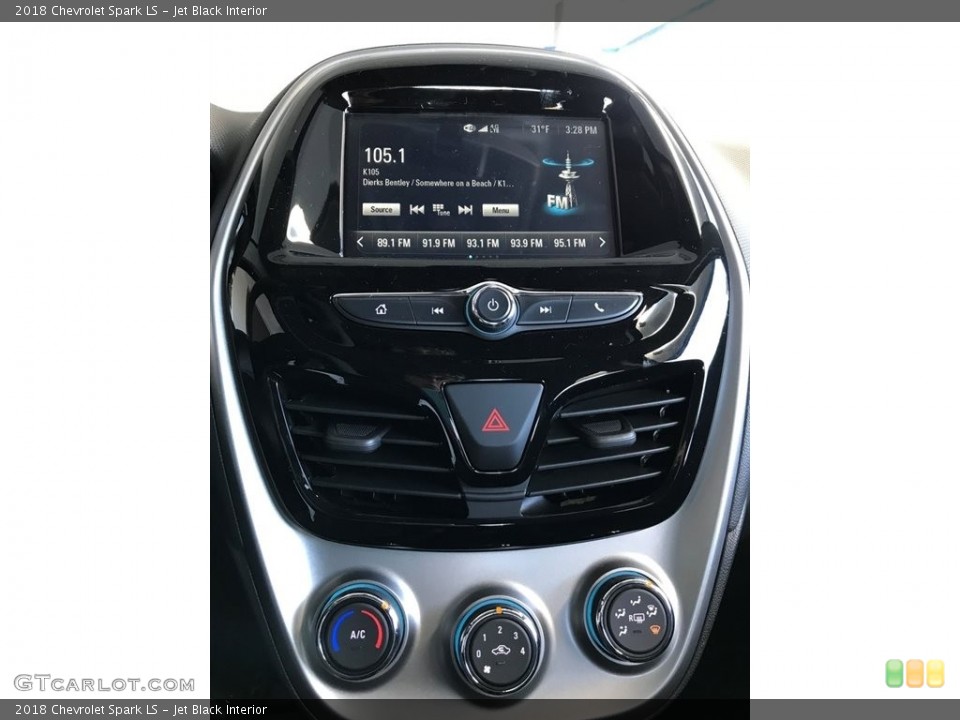 Jet Black Interior Controls for the 2018 Chevrolet Spark LS #124306856
