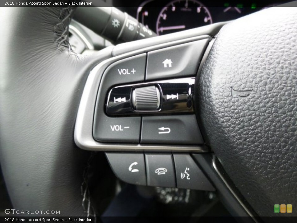Black Interior Controls for the 2018 Honda Accord Sport Sedan #124308239