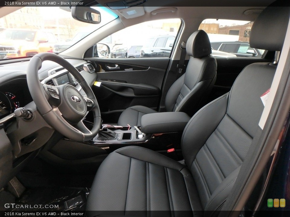 Black Interior Photo for the 2018 Kia Sorento EX V6 AWD #124312274