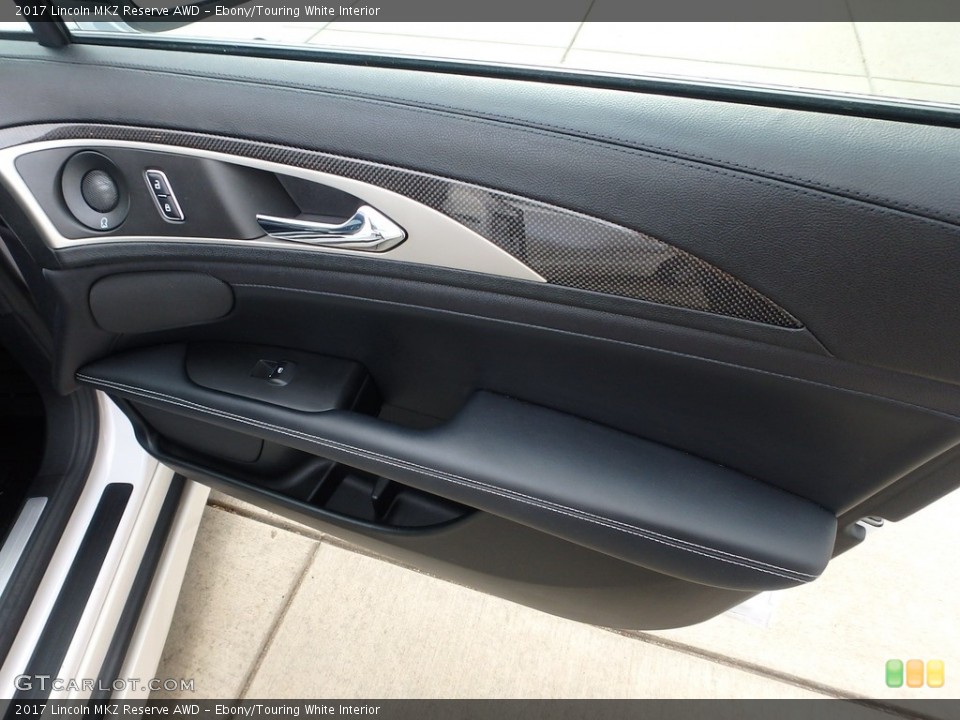 Ebony/Touring White Interior Door Panel for the 2017 Lincoln MKZ Reserve AWD #124312892