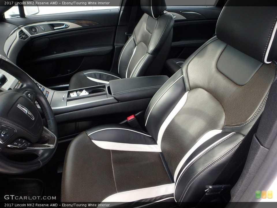 Ebony/Touring White 2017 Lincoln MKZ Interiors