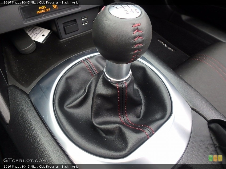 Black Interior Transmission for the 2016 Mazda MX-5 Miata Club Roadster #124315994