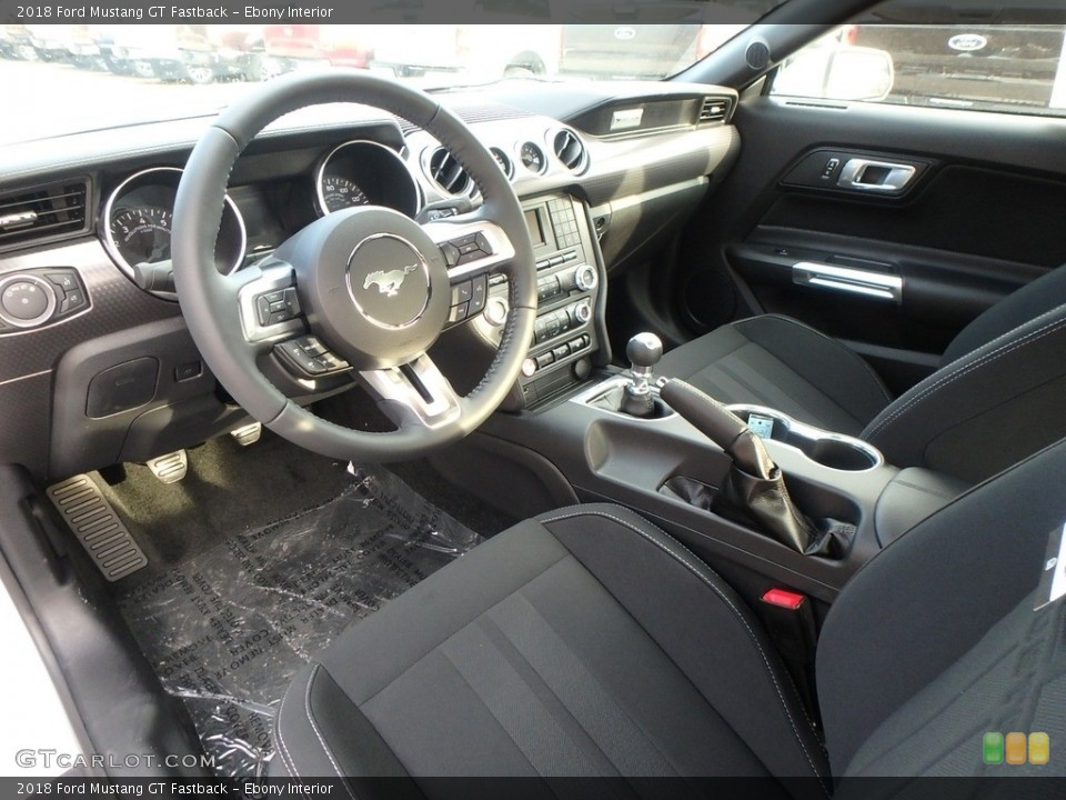 Ebony 2018 Ford Mustang Interiors