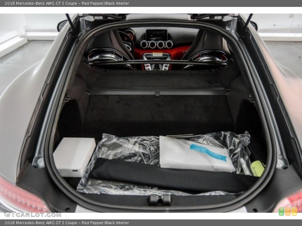 Red Pepper/Black Interior Trunk for the 2018 Mercedes-Benz AMG GT S Coupe #124321431