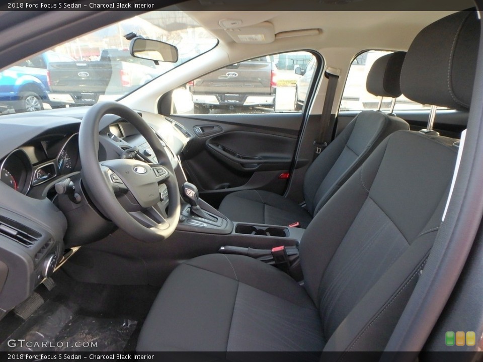 Charcoal Black Interior Front Seat for the 2018 Ford Focus S Sedan #124321535