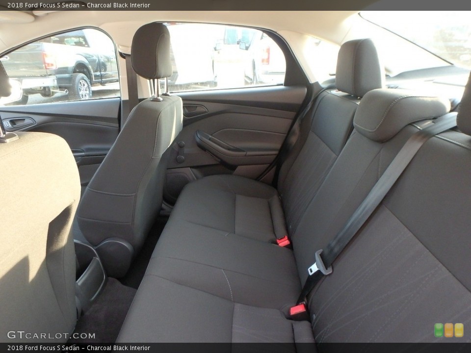 Charcoal Black Interior Rear Seat for the 2018 Ford Focus S Sedan #124321553