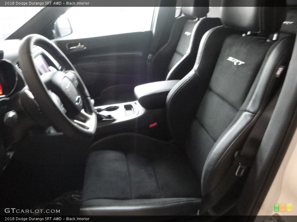 Black Interior Front Seat for the 2018 Dodge Durango SRT AWD #124324391