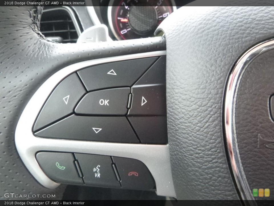 Black Interior Controls for the 2018 Dodge Challenger GT AWD #124324881