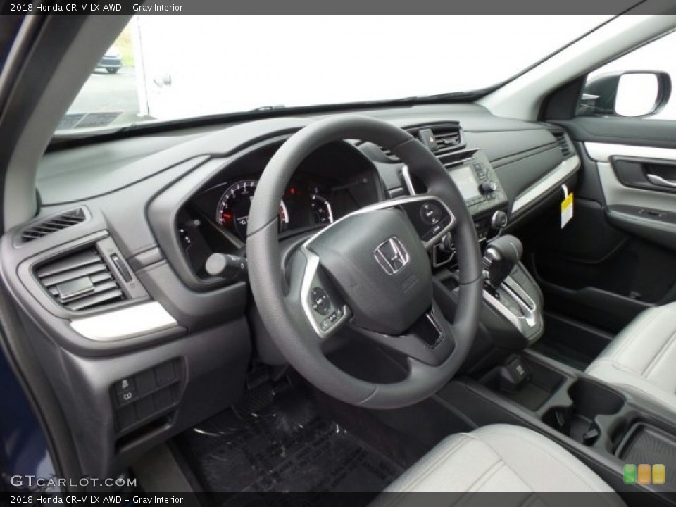 Gray Interior Dashboard for the 2018 Honda CR-V LX AWD #124326203