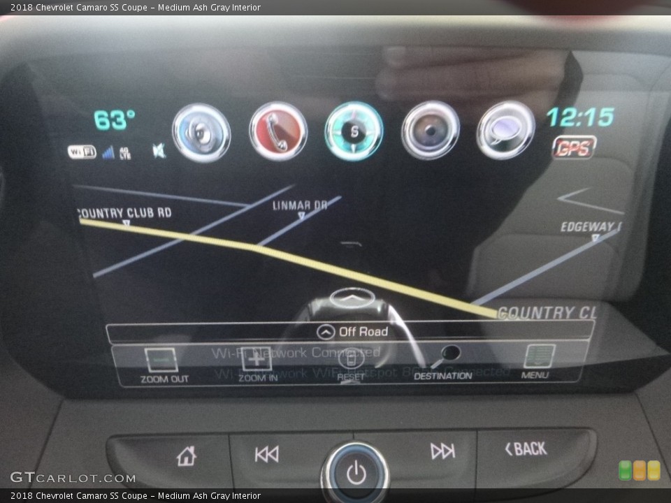 Medium Ash Gray Interior Controls for the 2018 Chevrolet Camaro SS Coupe #124327364