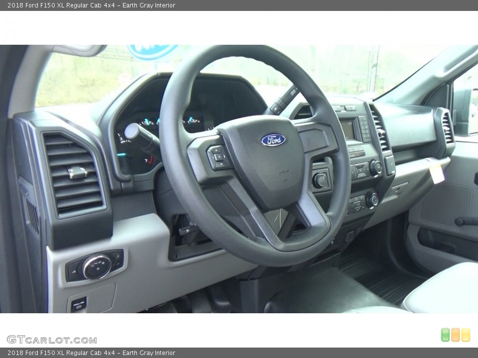Earth Gray Interior Steering Wheel for the 2018 Ford F150 XL Regular Cab 4x4 #124329017