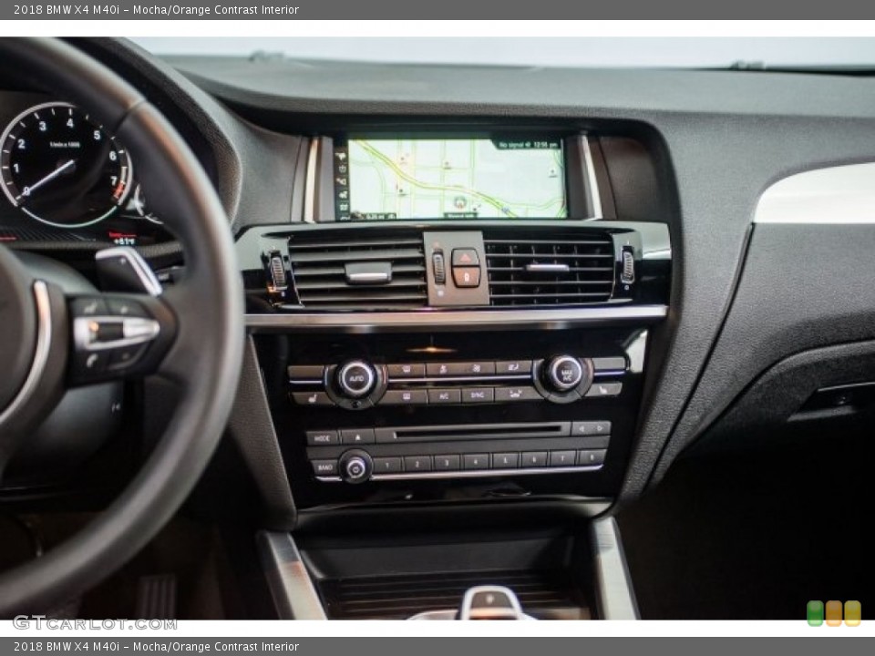 Mocha/Orange Contrast Interior Controls for the 2018 BMW X4 M40i #124330654