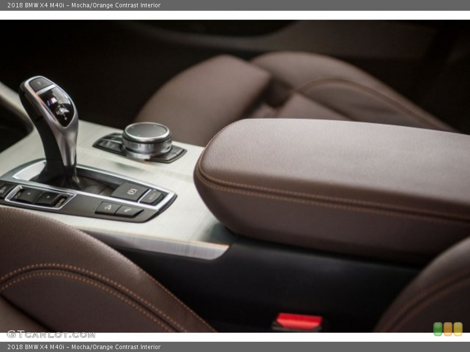 Mocha/Orange Contrast Interior Transmission for the 2018 BMW X4 M40i #124330731